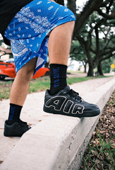 Black/Blue Still Alive Socks
