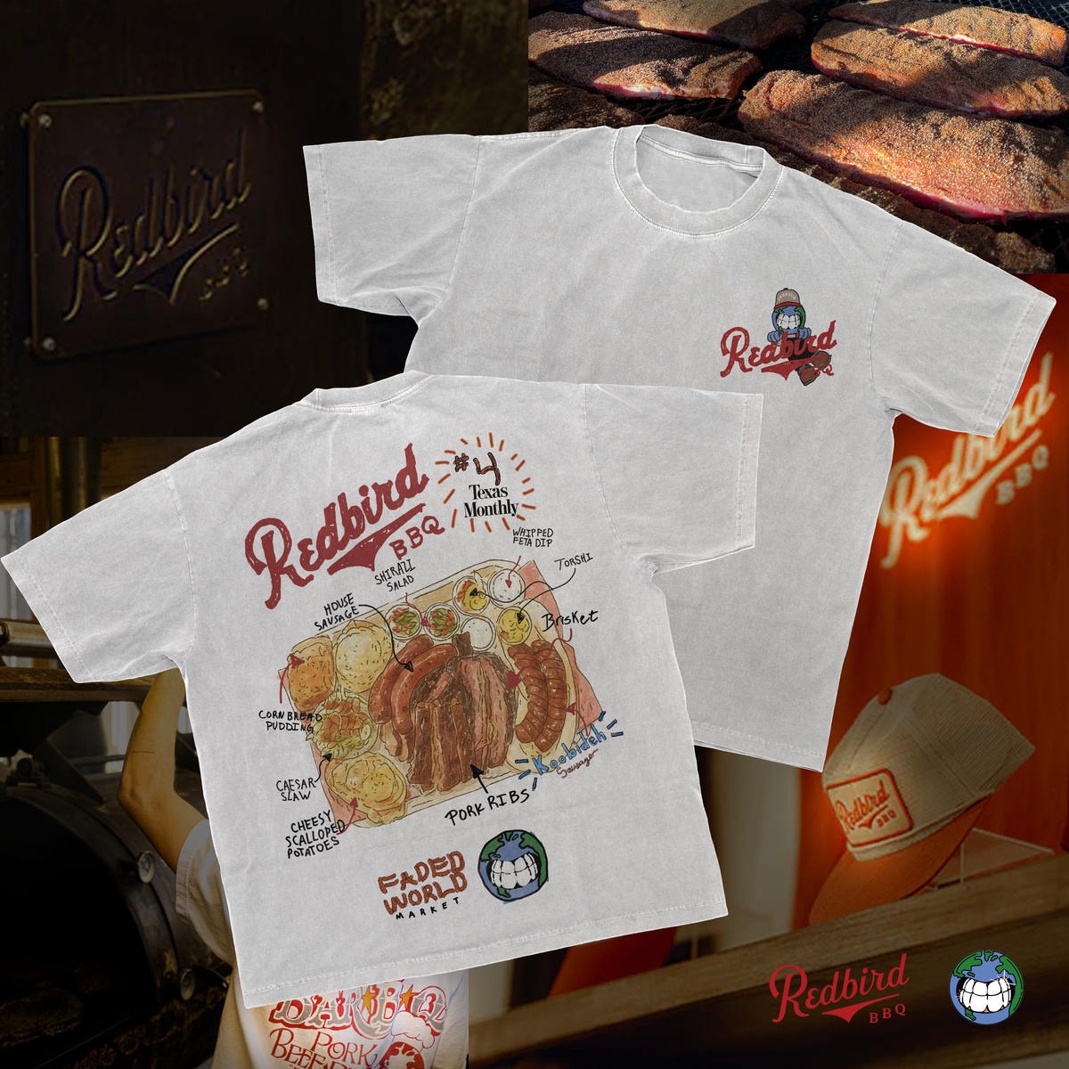 Redbird BBQ #4 Collab Tee