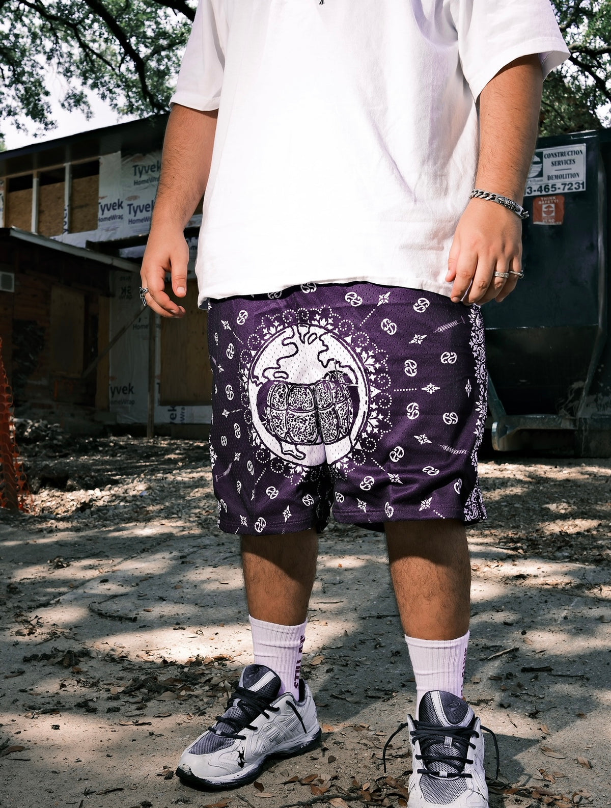 Purple Mesh Shorts - Globey